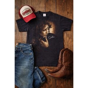 VTG 1996 Single Stitch Reba McEntire 20 Years Tour Shirt XL Black Country Music